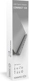 TERRATEC Connect C6 USB-C Docking station USB-C PD 100W, USB-C Host, 4K HDMI, 3 x USB 3.0, 2 x 3.5 mm, Gigabit Ethernet, kaartlezer, aluminium zilver