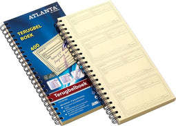 Terugbelboek Atlanta 74x128mm 400 notities 100vel | 5 stuks