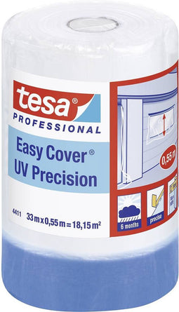 tesa 04411-00002-00 Afdekfolie tesa Easy Cover Blauw (l x b) 33 m x 55 cm 1 stuk(s)