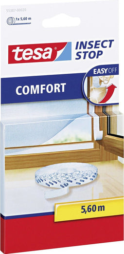 Tesa - 55387 - extra kleefband, geschikt voor Tesa vliegenhor - rol á 5,6 meter
