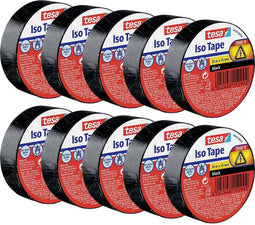 tesa 56192 Isolatietape Zwart (l x b) 10 m x 15 mm 10 stuk(s)