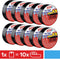 tesa 56192 Isolatietape Zwart (l x b) 10 m x 15 mm 10 stuk(s)
