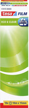 tesa 57070-00000-01 Zelfklevende folie Eco & Clear Transparant (l x b) 10 m x 15 mm 10 stuk(s)