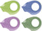tesa 58248-00000-02 tesafilm ecoLogo Donkergroen, Lichtgroen, Violet, Blauw 1 stuk(s)