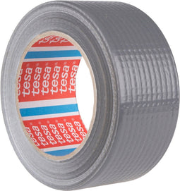 TESA Basic Duct Tape L.25mtr x B. 50mm Zilver (Per 6 Stuks)