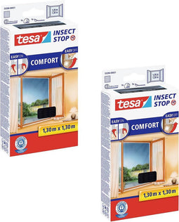 tesa COMFORT 55396-00500-01 Vliegenhor (b x h) 130 cm x 130 cm Antraciet 2 stuk(s)