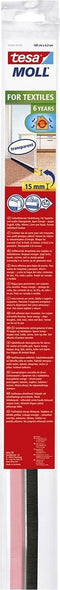 Tesa - Dorpelstrip voor textiel - 15 mm speling - 100 cm - Transparant