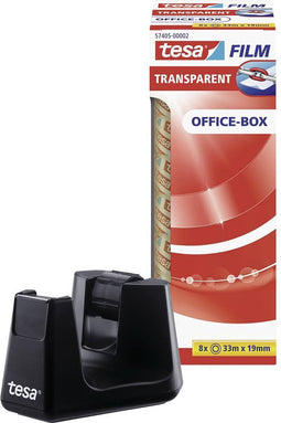 tesa Easy Cut Smart + tesafilm transparent 53906-00000-00 tesafilm Zwart (l x b) 33 m x 19 mm 1 set(s)