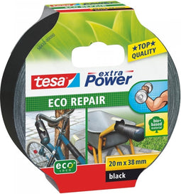 tesa ECO REPAIR 56432-00000-00 Textieltape tesa extra Power Zwart (l x b) 20 m x 38 mm 1 stuk(s)