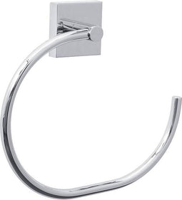 tesa® Ekkro handdoekring, hoogglans verchroomd metaal, zelfklevend, 175 mm x 195 mm x 45 mm