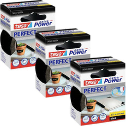 tesa EXTRA POWER PERFECT 56343-00500-04 Textieltape Zwart (l x b) 2.75 m x 38 mm 3 stuk(s)