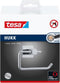 Tesa Hukk Toiletrolhouder zonder klep 13.5x15.5x8.5cm boren Zelfklevend Verchroomd Metaal chroom
