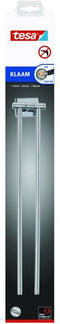 Tesa Klaam 2-armige Handdoekhouder flexibel 4.6x8.2x46cm Chroom