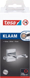 Tesa Klaam Driedubbele haak 12x6x5.5cm Chroom