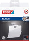 Tesa Klaam Toiletrolhouder met deksel 14x12.5x5.3cm Chroom