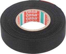 TESA Linnentape PET-wol - 19 mm breed - 160 um dik - Tot 125 graden - 25 meter - zwart