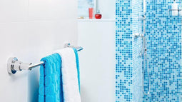 tesa Luup handdoekhouder, verchroomd metaal