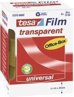 tesa OFFICE-BOX 57379-00002-01 tesafilm Transparant (l x b) 66 m x 25 mm 6 stuk(s)