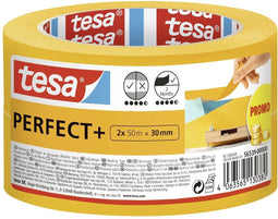 tesa Perfect+ 56539-00000-00 Schilderstape Geel (l x b) 100 m x 30 mm 2 stuk(s)