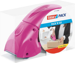 tesa Plakbanddispenser Pack n Go Rolbreedte (max.): 50 mm Incl. plakfolierol 50 m x 50 mm