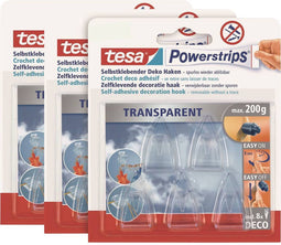 tesa POWERSTRIPS® Kleefhaak Small Transparant Inhoud: 15 stuk(s)