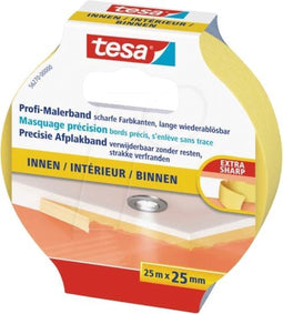 tesa PRECISION INDOOR 56270-00000-01 Maskeertape tesa Geel (l x b) 25 m x 25 mm 1 stuk(s)