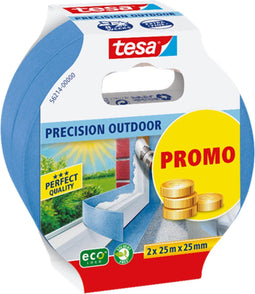 tesa Professional Outdoor 56214-00000-03 Schilderstape Blauw (l x b) 50 m x 25 mm 2 stuk(s)