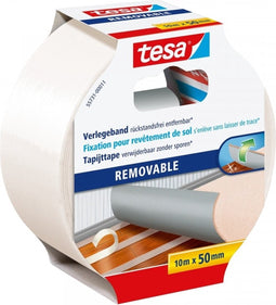 tesa REMOVABLE 55731-00011-11 Bevestigingstape Transparant (l x b) 10 m x 50 mm 1 stuk(s)