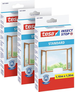 tesa STANDARD 55671-00500-00 Vliegenhor (b x h) 1100 mm x 1300 mm Wit 3 stuk(s)