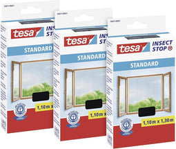 tesa STANDARD 55671-00500-03 Vliegenhor (b x h) 1100 mm x 1300 mm Antraciet 3 stuk(s)