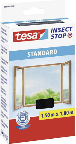 tesa STANDARD 55680-00001-02 Vliegenhor (b x h) 1800 mm x 1500 mm Antraciet 1 stuk(s)