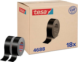 tesa tesaband 4688 Standard 04688-00000-00 Textieltape Zwart (l x b) 50 m x 50 mm 18 stuk(s)