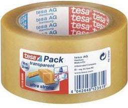 Tesa Tesapack Ultra Strong Verpakkingstape - 66M x 50MM - 1 Stuks - Transparant