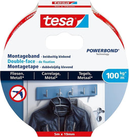 tesa ULTRA STRONG 77747-00000-00 Montagetape tesa Powerbond Wit (l x b) 5 m x 19 mm 1 stuk(s)