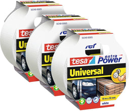 tesa UNIVERSAL 56348 Textieltape Wit (l x b) 10 m x 50 mm 3 stuk(s)