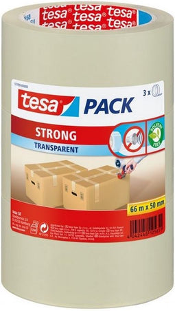 Tesa Verpakkingstape - 66 m - 3 rollen