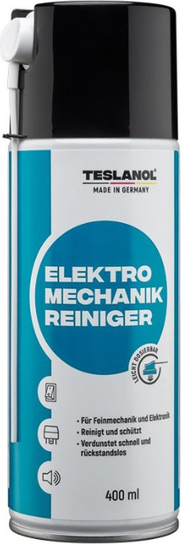 Teslanol elektromechanische reinigingsspray - spuitbus 400 ml - Voor relais, schakelaars & potmeters - Wit