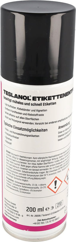 Teslanol labelverwijderaar 200 ml label verwijderd verwijdert zelfklevende labels