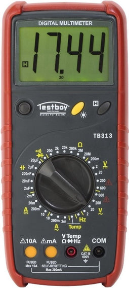 Testboy TB 313 Multimeter Digitaal CAT III 600 V Weergave (counts): 2000