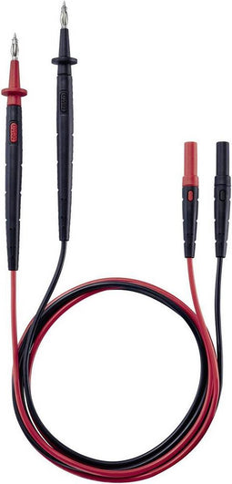 testo 0590 0012 Veiligheidsmeetsnoerenset Stekker 4 mm Testpunt, Banaanstekker 4 mm 1.25 m Zwart, Rood 1 stuk(s)