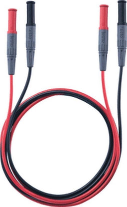 testo 0590 0013 Veiligheidsmeetsnoerenset Stekker 4 mm Stekker 4 mm 1.00 m Zwart, Rood 1 stuk(s)