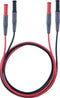 testo 0590 0013 Veiligheidsmeetsnoerenset Stekker 4 mm Stekker 4 mm 1.00 m Zwart, Rood 1 stuk(s)