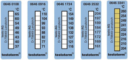 testo testoterm Temperatuurmeetstrip 71 tot 110 °C Inhoud10 stuk(s)