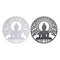 Wanddecoratie DKD Home Decor Metaal Boeddha (2 Stuks) (60 x 1 x 60 cm)