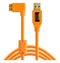 Tether Tools TetherPro USB 3.0 A male to Micro B Right Angle 4.6 m - Oranje