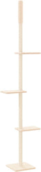 vidaXL - Kattenmeubel - vloer - tot - plafond - 267,5-297,5 - cm - crèmekleurig