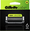 GilletteLabs - With Exfoliating Bar En Heated Razor - 6 Scheermesjes Van Gillette