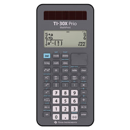 Texas Instruments TI-30X Prio MathPrint - Wetenschappelijke rekenmachine - Zonne-energie/ Batterij - Displayposities 16 - Zwart