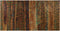 vidaXL - Hoofdbord - 160 - cm - massief - gerecycled - hout - meerkleurig