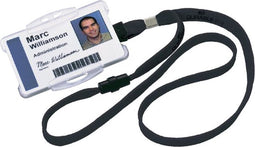 Textielkoord Durable 8119 met Klem zwart | 10 stuks